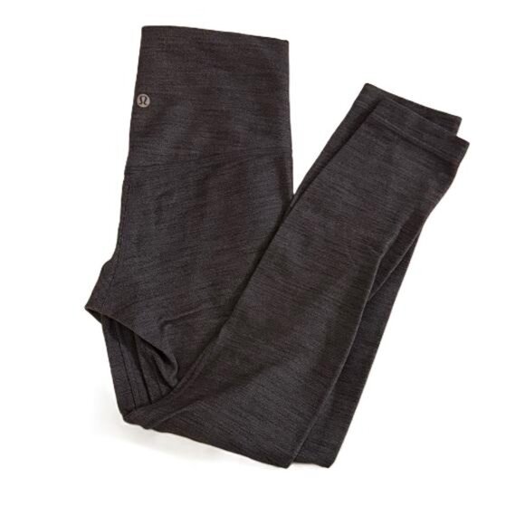 lululemon athletica Pants - Lululemon Women's Charcoal Grey High-Waisted Athletic Yoga Leggings 22x24